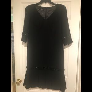 Lourdes Chavez black cocktail designer dress 6